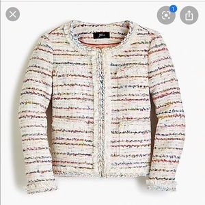 J. Crew Lady Multicolor Braided Trim Jacket Blazer